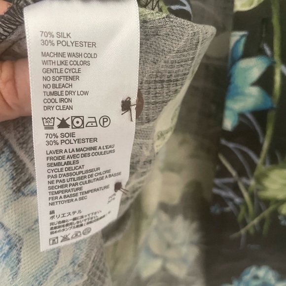 Tommy Bahama Island Zone Adriatic Garden Camp Shirt Large Silk Blend EUC - Picture 6 of 9